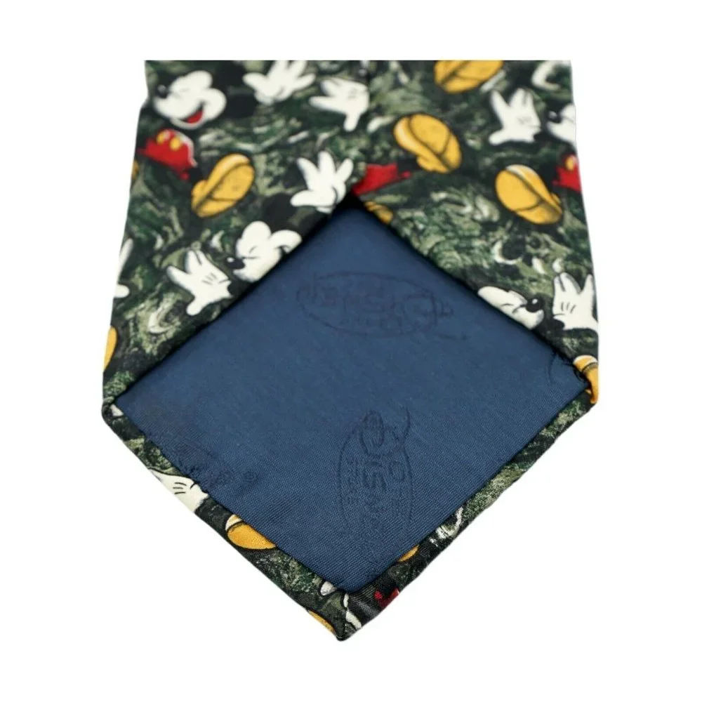 Men's THE DISNEY STORE MICKEY MOUSE Silk Tie Necktie DISNEY ART CLASSIC ICON‎